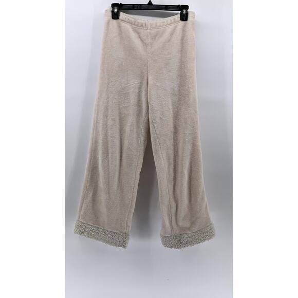 LOVE HIP Women's Light Pink Fleece Sherpa Lined Pull-On Wide-Leg Pant SZ M-L - Picture 1 of 10